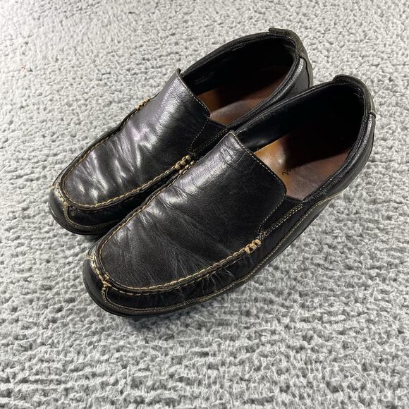 Cole Haan Shoes Mens 11 W Brown Leather Loafer Comfort Tucker Venetian Slip On - Picture 2 of 13